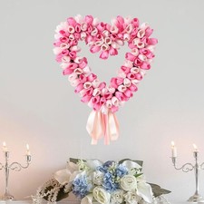 Ghirlanda a forma di cuore per matrimonio, primavera, estate, ghirlanda di