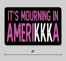 Adesivo "Lutto in AmericaKKKa"