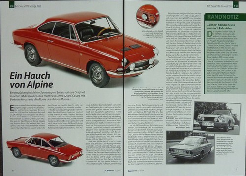 Simca 1200 coupe bertone in - s,