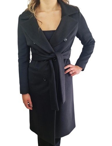 Cappotto lungo edas donna - edas, nero