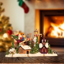 Statua babbo natale con - statua,