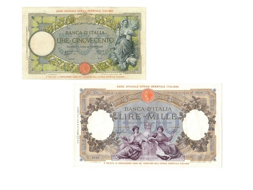 Italia lire 500 1 - -,