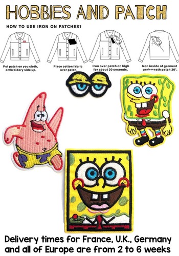Iron patch spongebob - iron, on