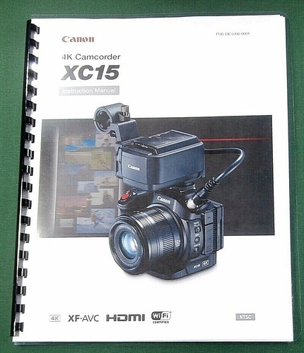 Canon xc15 manuale istruzioni - canon,