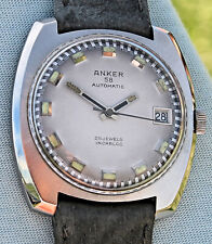 Rarissimo Orologio Acciaio Anker 58 Automatico d'Epoca in Eccellenti Condizioni