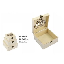SET 3 PZ SCATOLE LEGNO