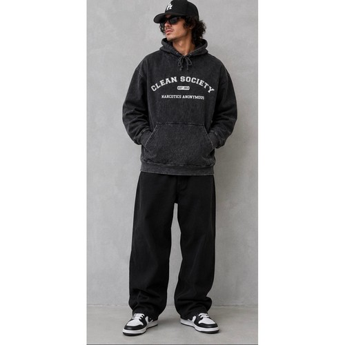 Felpa con cappuccio clean - felpa,