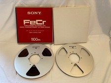 N 2 REEL SONY USATE IN METALLO 10" NAB CON SCATOLA PER NAGRA STUDER AMPEX