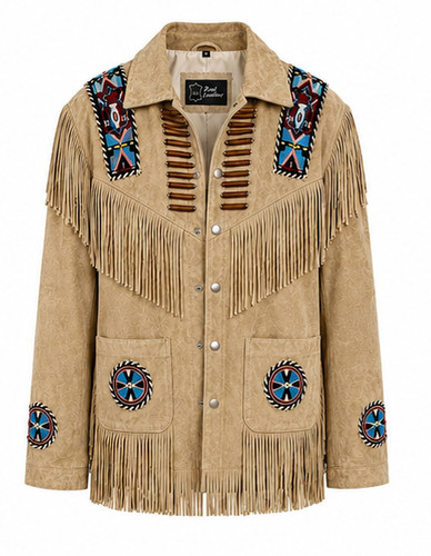 Giacca uomo western frange