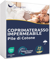 Coprimaterasso Singolo 90 X 200 Cm Impermeabile - Traversa Certificata Oeko-Tex®