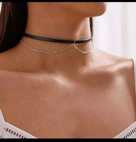 Collana girocollo caucciù - collana,
