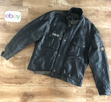 Giacca di pelle Belstaff COUGAR, VINTAGE, USATA, fatta e progettata in inglese, taglia XL