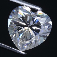 Diamante sfuso cuore 4,00 mm taglio brillante colore DE certificato naturale ...