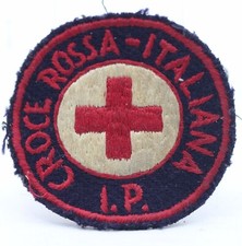 patch toppa croce rossa italiana I.P. ricamata ricamo divisa uniforme accessorio
