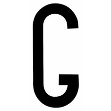 lettera adesiva per targa