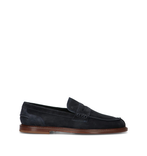 Frau mocassino uomo blu pelle - mocassino,