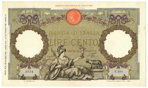100 lire capranesi aquila - lire,