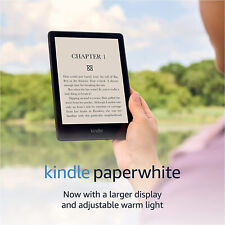 Kindle Paperwhite 6,8" 11a generazione impermeabile udibile 300ppi luce integrata 16 GB!