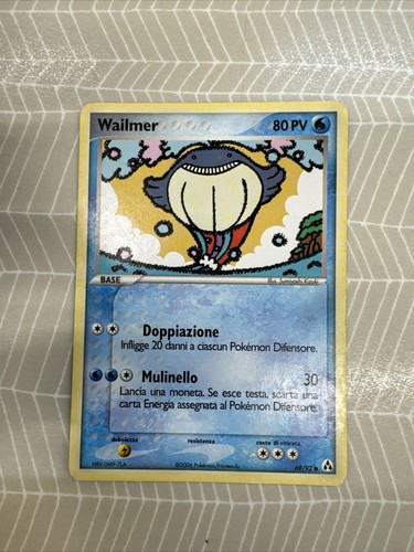 Carta pokemon wailmer - carta,