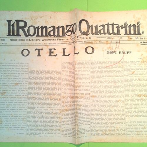 Otello hauff romanzo - otello,