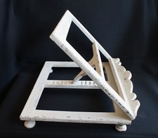 LEGGIO DA TAVOLO REGOLABILE IN LEGNO LACCATO IN STILE SHABBY CHIC