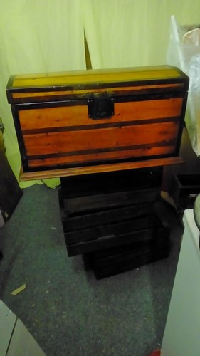 Baule legno antico - da, viaggio