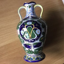 CERAMICHE MELANDRI - FOCACCIA FAENZA RAFFINATO VASO ANNI '20  era Zauli, Zoli, 