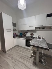 Cucina Usata Angolare colore bianco piano colore antracite completa di elettrodo