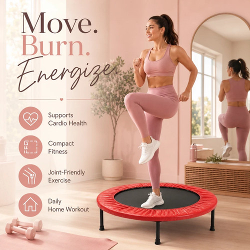 Mini trampolino fitness rosso - fitness,