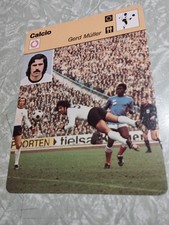 RARA !!! GERD MULLER (GERMANIA) ED. RIZZOLI 1978 - SCHEDA ENCICLOPEDIA D. SPORT