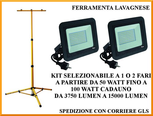 Treppiede con fari led da - con,