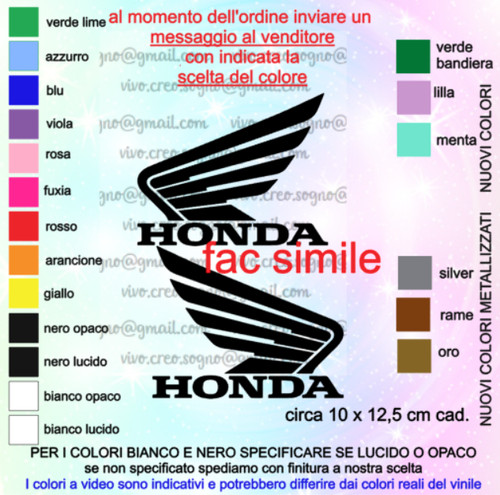 Adesivi honda ala vinile - ,