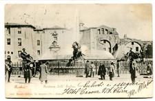 Primi 900 Roma Fontana dell'Esedra GULLER Poppi Arezzo FP B/N VG ANIM.