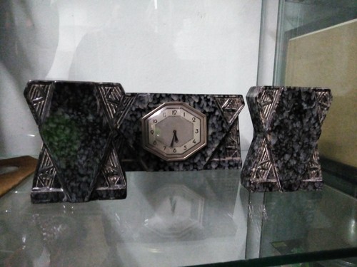 Trittico orologio caminiera - orologio,