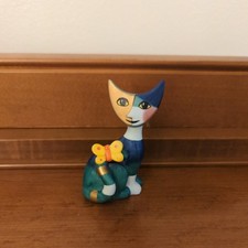 Statuina gatto porcellana