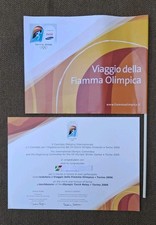 Atestato tedofero Olimpiadi