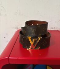 Cintura Louis Vuitton marrone monogramma (originale)