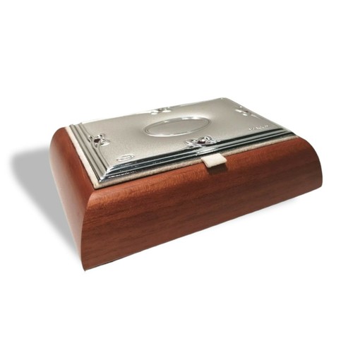 Scatola argento legno - e,