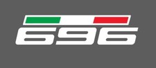 1 Adesivo DUCATI Monster per tappo serbatoio 696 con bandierina tricolore