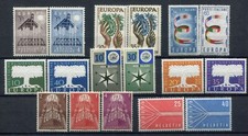 EUROPA CEPT 1957 GIRO COMPLETO 17 VALORI 8 PAESI MNH** 