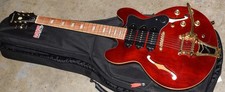 CHITARRA ELETTRICA EPIPHONE RIVIERA P93 WR CORPO SEMI CAVO BIGSBY VINO ROSSO?