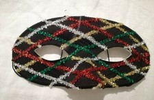 MASK MASCHERA DONNA UOMO  CARNEVALE ARLECCHINO BRILLANTE VENEZIANA Masquerade