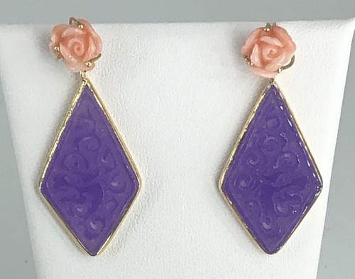 Orecchìni rose corallo - orecchìni,