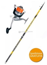 KIT PESCA SURF TRABUCCO VEKTOR PRO SURFCASTING 4.20 M 150 G+OCEANIC SURF 8000