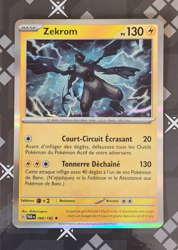 Carte pokemon zekrom - carte,