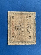 Banconota 10 Lire Allied Military Currency Serie 1943 A