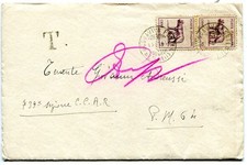 Coppia lenti d'ingrandimento filigrana su busta di Acquaviva Fonti