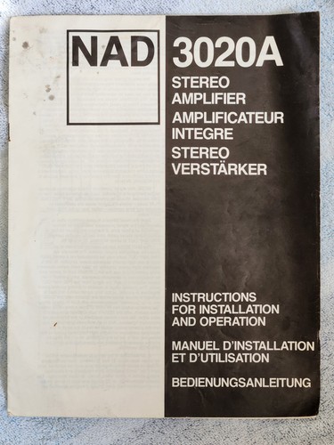Amplificatore nad 3020a - amplificatore,