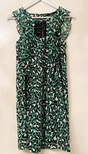 Abito GUESS fantasia animalier verde Tg 42 nuovo