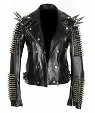 Giacca punk uomo vera pelle -